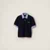 MIU-T 格纹拼接Polo衫 商品缩略图0