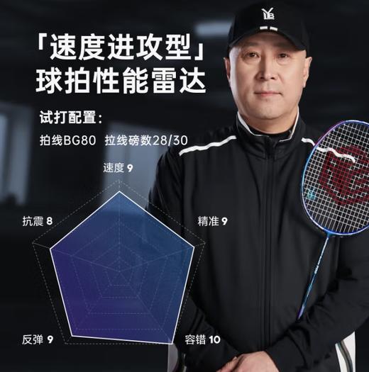 李永波LYB 羽毛球拍单拍全碳素进攻专业超轻5U 舍我S81 商品图2