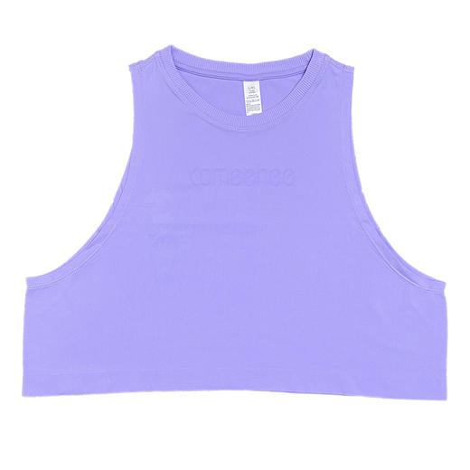 跃牌【美西西系列】2025瑜伽健身上衣女速干无缝短款背心跑步运动罩衫DX-2518 商品图4