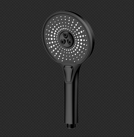 百得适三功能手持花洒黑2TF013401CBL 商品图1