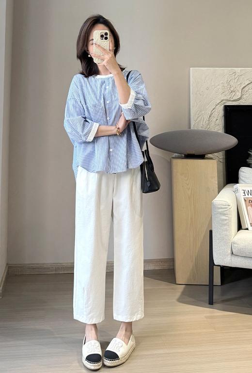 超态棉奶奶裤抗皱松弛简约9分直筒裤神裤 商品图7