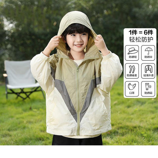 中大童亲子装轻薄防晒衣  梭织清凉速干透气防晒服 商品图5