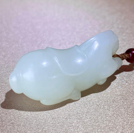和田玉（白玉）挂件--卧马30.724g 商品图1
