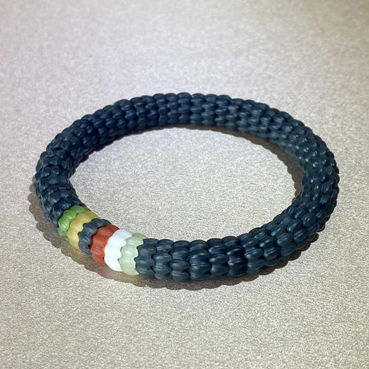 和田玉（墨玉）龙鳞手串17# 商品图3