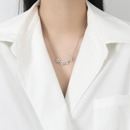 CROCUS一式多戴心形四叶草项链 商品图6