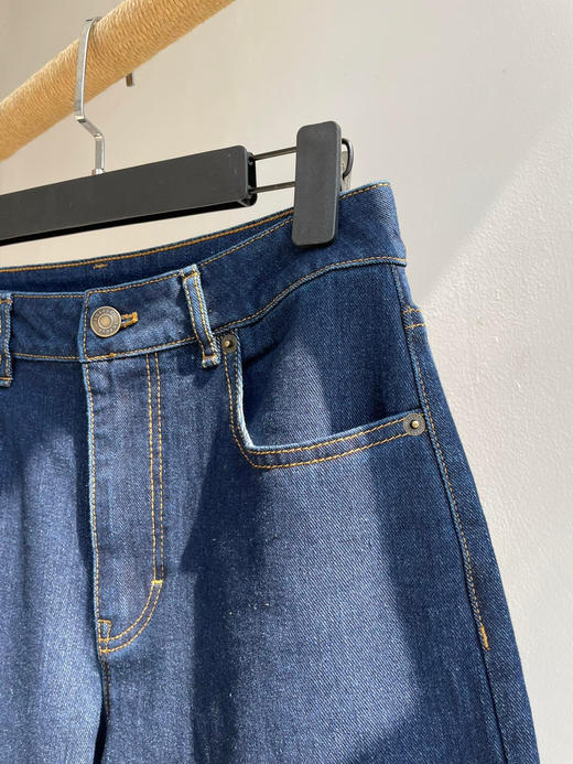 511-8 独家圆正 小禾 植物染蓝 微微小阔腿 夏季薄款 直筒牛仔裤 炒鸡显瘦 商品图8