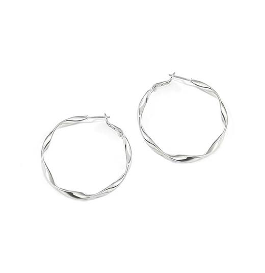 赵丽颖 刘亦菲同款合金18K镀金不易掉色波浪耳圈 商品图12