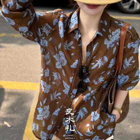 【现货】良木礼衬衫印花套装