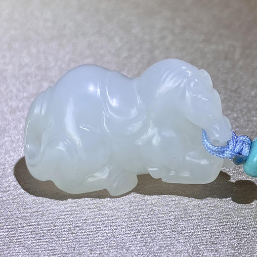 和田玉（羊脂白玉）挂件--卧马13.105g 商品图3