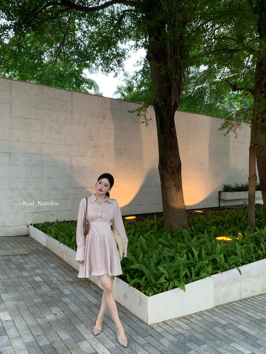 Read Nameless /粉紫醋酸收腰连衣裙 2025/5/12 商品图13