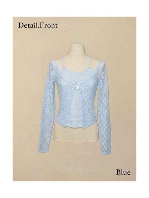 Kaiy Xiao · 早秋系列 大花蕾丝小兔开衫 商品图2