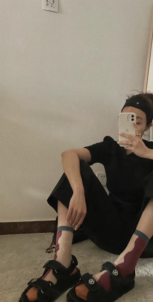 凉鞋女夏平底2022年新款小香风魔术贴真皮百搭运动软底时装罗马鞋 商品图1