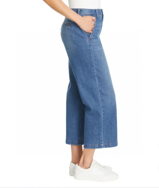 🛍Ella Moss女士高腰阔腿七分牛仔裤😋🔥美国🇺🇸直邮特价248元🉐🉐包税包邮到手❗❗ 商品图1