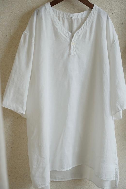 Mittan 单纽扣麻质宽松上衣(SH-135) 商品图8