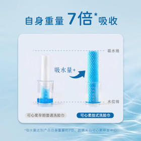 可心柔（COROU）悬挂式洗脸巾 180抽1包 挂壁式 干湿两用 一次性洗脸巾 绵柔巾 /家庭清洁/纸品 /清洁纸品 /洗脸巾