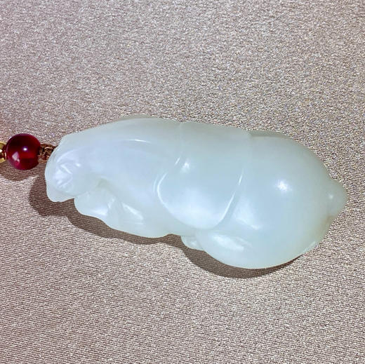和田玉（白玉）挂件--卧马30.724g 商品图2