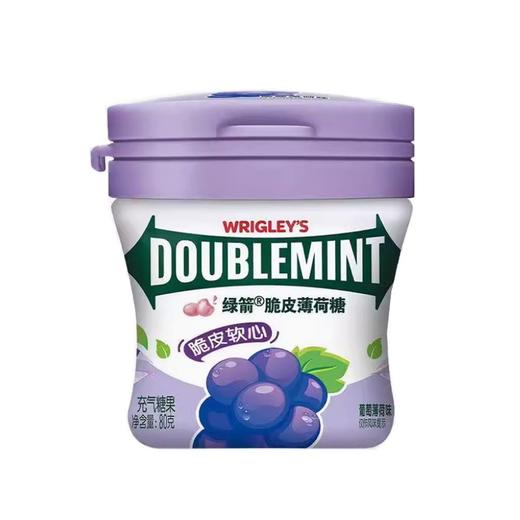 绿箭 葡萄薄荷味脆皮软心脆皮薄荷糖 80g/瓶 商品图0