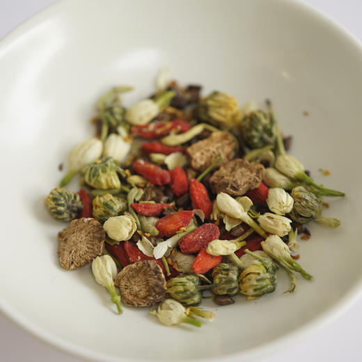 何田田 熬夜甘养茶 传统茶饮良方决明子牛蒡菊花金银花 商品图1