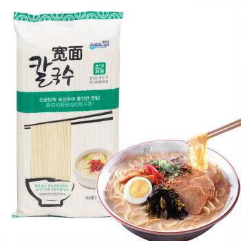 海地村韩国进口 海地村 高筋面条挂面 宽面 素面汤面 900g /粮油调味 /方便食品 /其他方便食品 商品图0