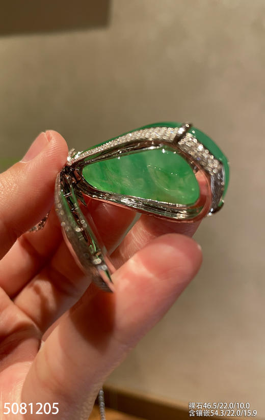 玻璃种木那艳绿福豆吊坠【5081205】具体价格微信咨询 商品图8