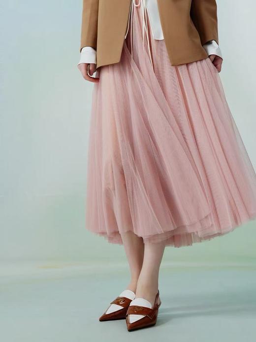 七夕福利-NO退【超好看】轻盈飘逸~大裙摆680网纱韩系半身裙纱裙-喜出 商品图0