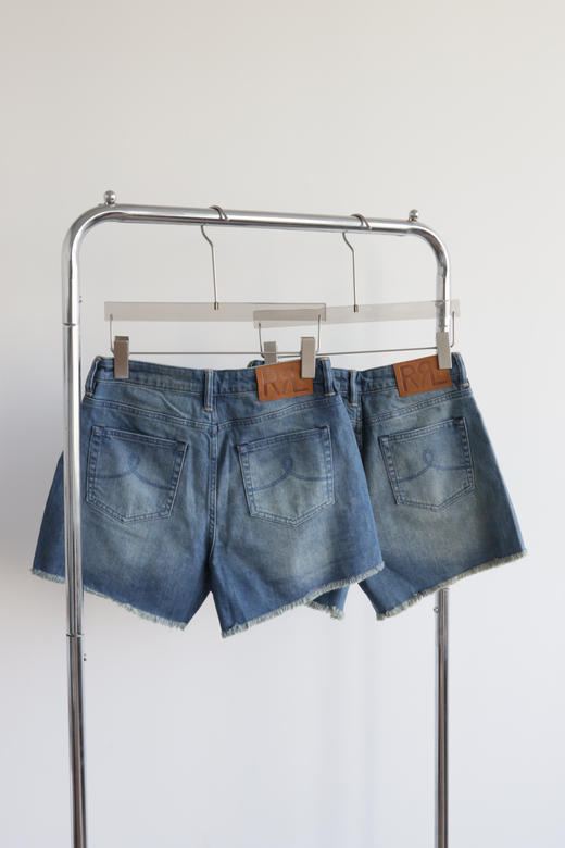 R.R.L 复古做旧 女士破边牛仔短裤 DK365 商品图4