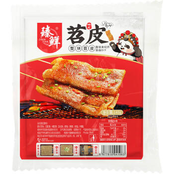 臻鲜 烧烤食材烤苕皮商用140g*5袋含蘸料火锅宽粉红薯粉丝四川特产 /粮油调味 /南北干货 /干菜类 商品图1