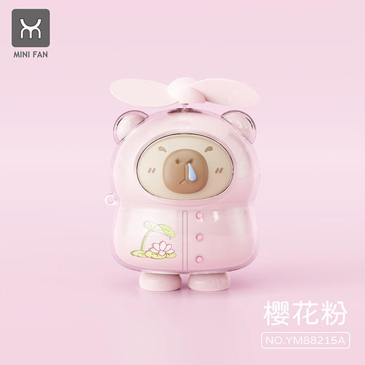 【夏上新！新宠降温神器🔥】萌豚手持小风扇🐽，挂脖便携不怕掉！柔软风叶不伤手，清爽凉风吹走燥热🌬️，颜值超高还超静音🎀！手持挂脖小风扇 户外出游便携式大风力电扇 商品图5