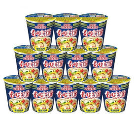 合味道 日清合味道方便面海鲜风味76克*12杯整箱装年货夜宵面 /粮油调味 /方便食品 /方便面