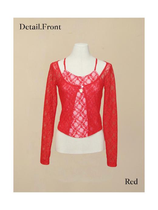 Kaiy Xiao · 早秋系列 大花蕾丝小兔开衫 商品图6