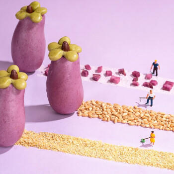 新良妈咪宝焙奶香胚芽自发粉紫薯味2斤装 胚芽面粉 果蔬自发面粉 /粮油调味 /面粉 /专用粉 商品图1