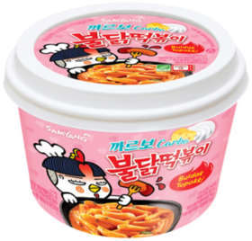 三养 奶油辣火鸡味拉面炒年糕179g삼양 까르보 불닭떡볶이179g
