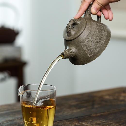 【青山特惠】精品原矿全手工 青段 霸王瓢紫砂壶.190cc.【国工】方勤平.. 商品图7