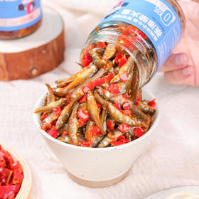 小味儿湖南特产香辣柴火鱼干下饭菜拌饭酱农家零食剁椒小鱼仔辣椒酱238g /粮油调味 /调味品 /中式酱料