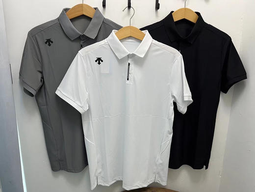 原单正品 DESCENTE迪桑特25夏季男士训练速干吸湿排汗短袖POLO衫
白色，黑色，灰色，绿色
尺码：M L XL XXL尺寸正常 商品图1