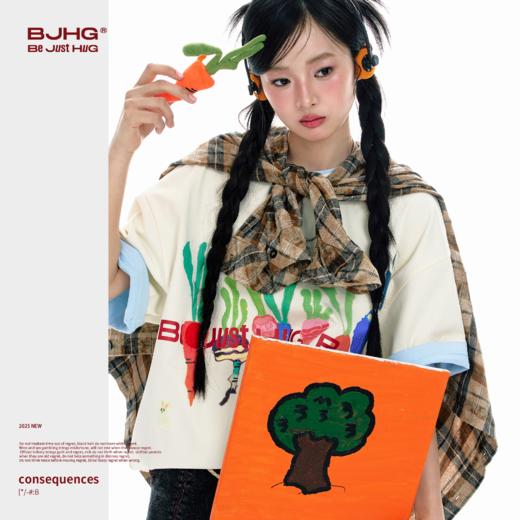 【不鸣系列】BJHG不计后果 童趣短袖t恤男夏美式速干凉感抗菌体恤 商品图1