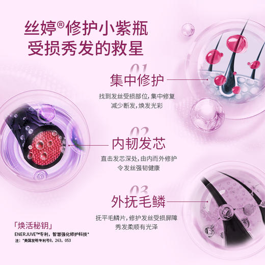 丝婷修护亮采洗发露280ml/适用染烫受损发质/修护发芯/防止分叉/9倍强韧/抵御紫外线 商品图3