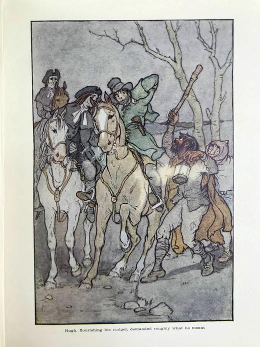 约20世纪早期 狄更斯《巴纳比·拉奇》儿童版 8幅彩色插图 漆布精装32开 商品图8