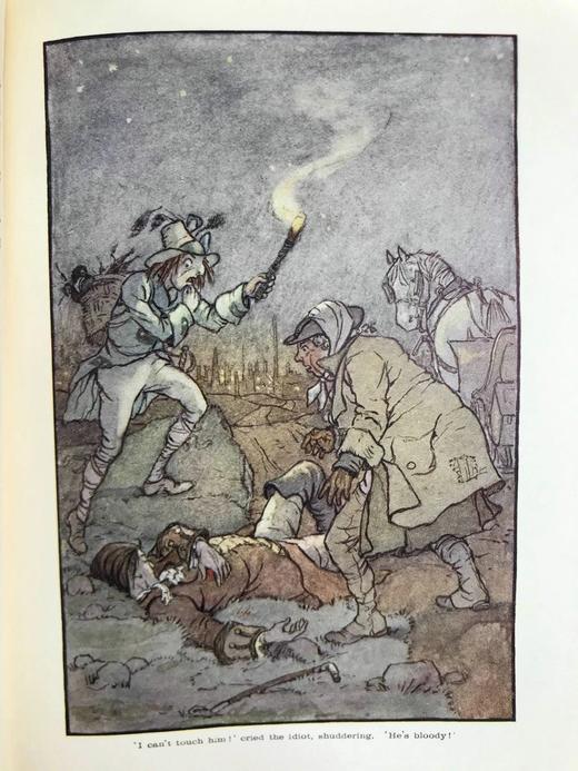 约20世纪早期 狄更斯《巴纳比·拉奇》儿童版 8幅彩色插图 漆布精装32开 商品图5