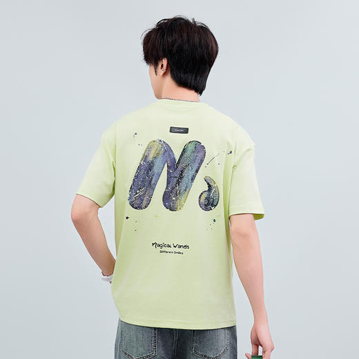 【新品上市】HX 夏季圆领短袖T恤微宽松版型S102522653101/02 商品图2