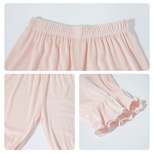 贝贝怡童装女童打底裤夏季凉感七分裤女宝宝夏装宽松裤子2条装ZB2EK040 商品图5
