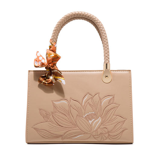 【预售3天】新中式包新娘包高级感大气刺绣中年小众女包LF9101QL 商品图4