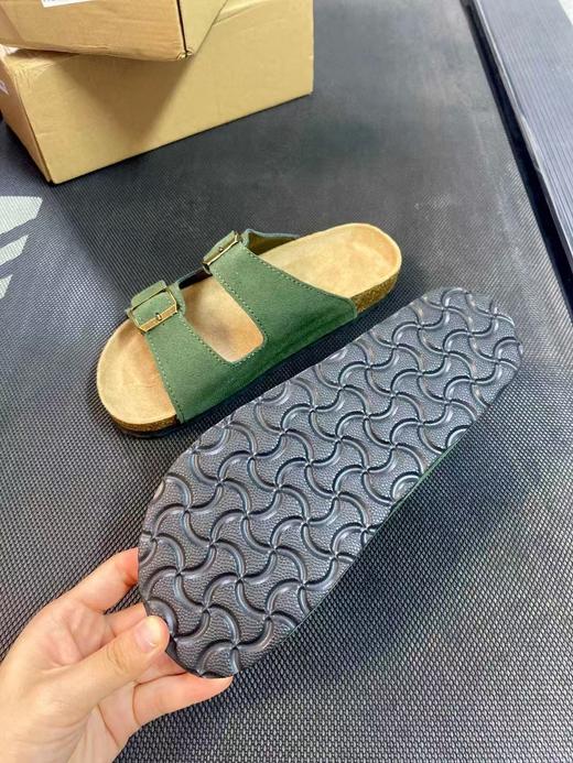 懒人一脚蹬杨幂同款复古搭扣勃肯凉拖 商品图12