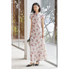 剩S/M/L 米思阳2025夏季新款新中式印花旗袍裙长款侧开叉盘扣连衣裙女2875 商品缩略图4