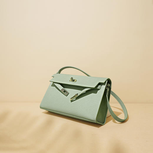 【预售3天】腋下凯莉包蜥蜴纹女包2025新款欧美时尚高级感单肩斜挎法棍包F9667B 商品图1