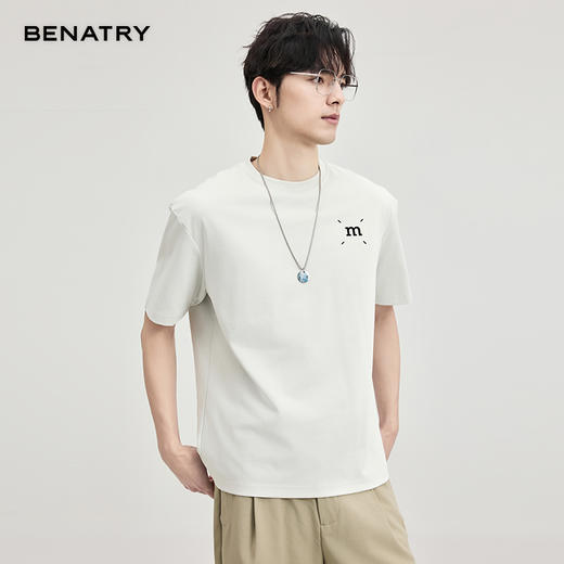 贝纳川夏季圆领多色短袖T恤ECF114107 商品图9