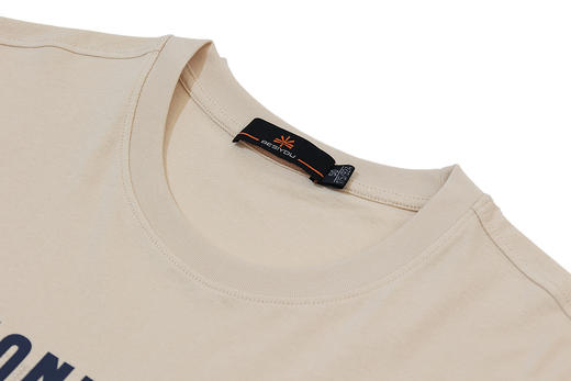 半身缘男装 夏季棉弹胸前印花时尚休闲短袖T恤252212U01112181 商品图8