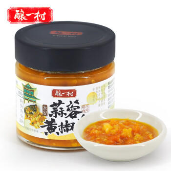 酿一村蒜蓉黄椒酱0添加 永安黄灯笼蒜蓉辣椒酱下饭特辣鲜椒酱0脂200g /粮油调味 /调味品 /中式酱料 商品图6