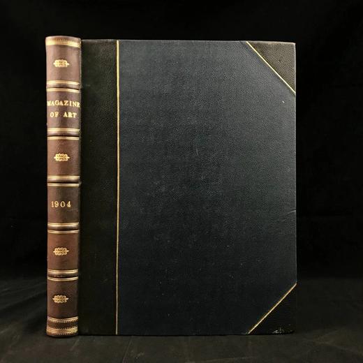 31.5*24.5cm！1904年 艺术杂志 数百幅插图 真皮精装大16开 商品图0