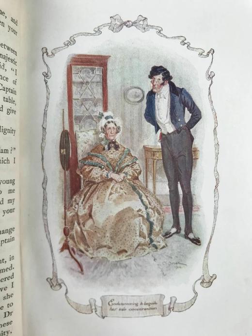 1904年 盖斯凯尔夫人《克兰福德》 C.E.布洛克25幅彩色插图 漆布精装32开 商品图8